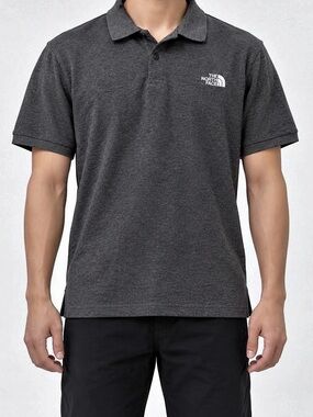 The North Face Adventure Polo Men's Gray Polo Size Medium Like New